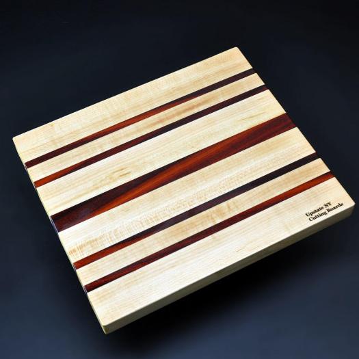 Cutting Board 10 x 12 Maple with Padauk accents image 1