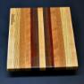 Mixed hardwood Cutting Board with Padauk 8.5 x 10 x .75 - 3 image 2